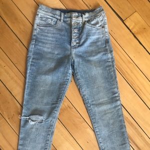 Express Mid-high rise button fly Jeans